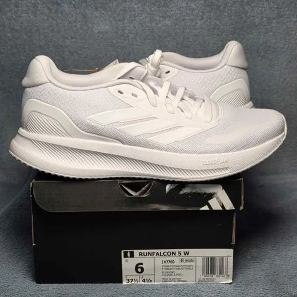 Adidas Runfalcon 5 W White Sneakers Womens Size US 6